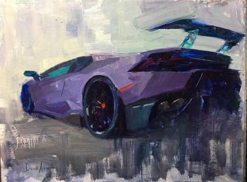 Lamborghini Huracan LP610-4 Oil Painting